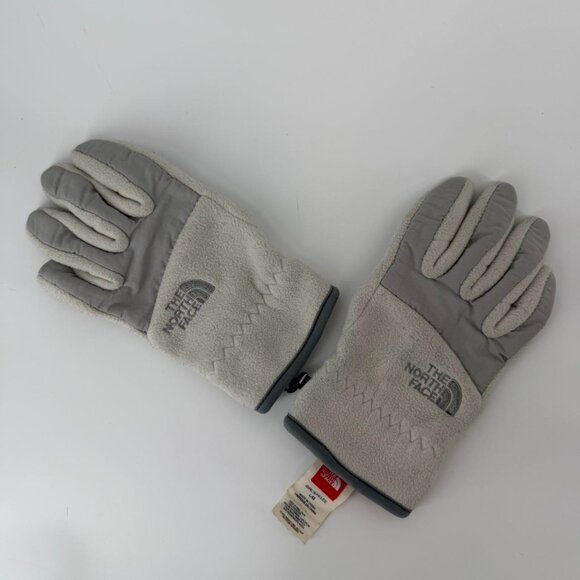 The North Face Girls Fleece Gloves Gray Winter VG Youth Cold Weather - Picture 1 of 3